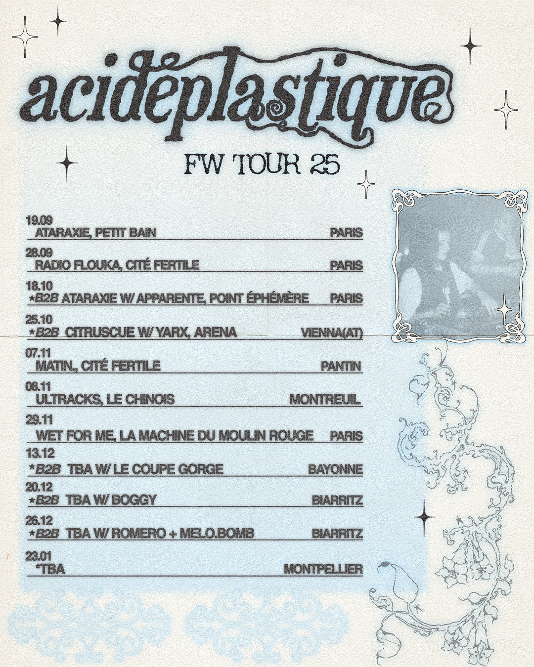ACIDEPLASTIQUE 2025 TOUR