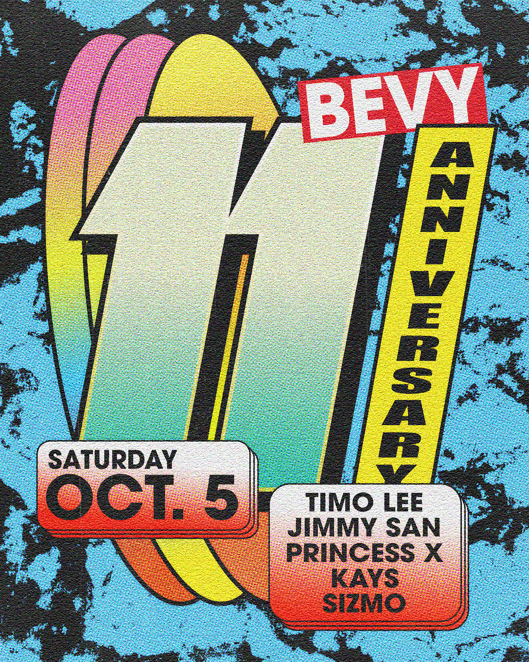 11 ANNIVERSAY OF BEVY BAR